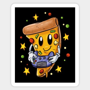 Cute Space Pizza Gamer Sticker